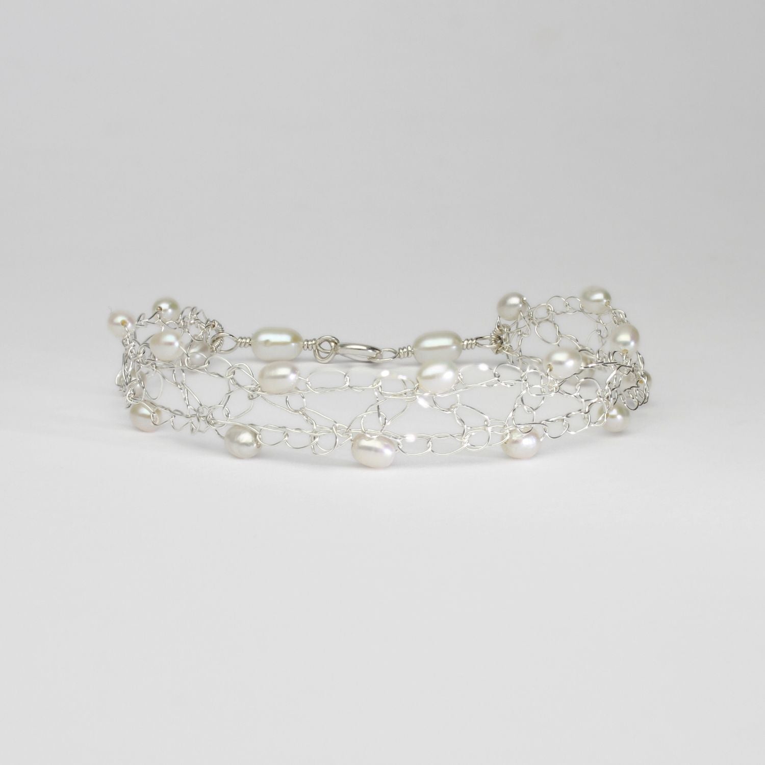 2 row small white pearl bracelet by Natalie Vardey