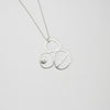 Pebble stack silver necklace by Polished Grey