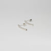 Large silver arc studs by Polished Grey