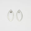 Large oval silver studs by Polished Grey