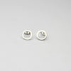 Small circle silver studs by Polished Grey