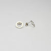 Small circle silver studs by Polished Grey