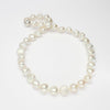 White baroque pearl necklace with round magnetic clasp
