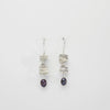 Long twizzle earrings with peacock pearls by Suzie Horan