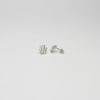 Medium oval ripple silver earrings by Suzie Horan