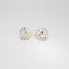 Silver ammonite earrings by Suzie Horan