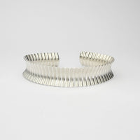 Bangle: Ammonite cuff bangle in silver Suzie Horan
