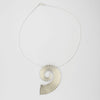 Large ammonite pendant in silver by Suzie Horan