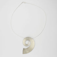 Large ammonite pendant in silver by Suzie Horan