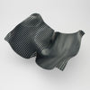 Whaletail black silver dish by Suzie Horan
