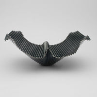 Whaletail black silver dish by Suzie Horan