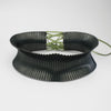 Black silver statement collar by Suzie Horan