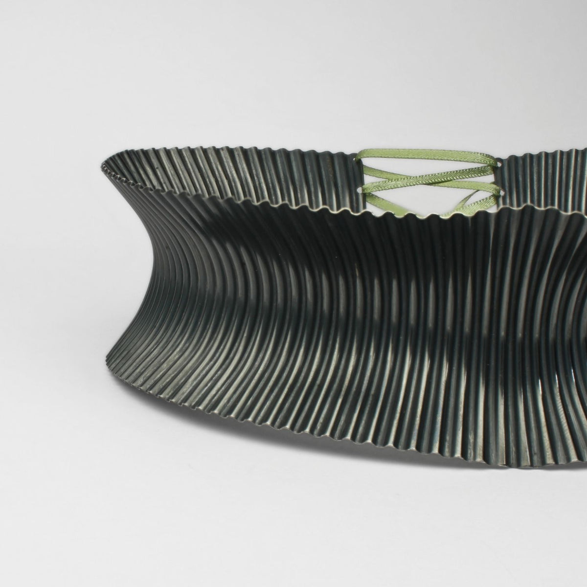 Black silver statement collar by Suzie Horan