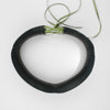 Black silver statement collar by Suzie Horan