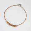 Bracelet - Partially Crocheted in rose gold plated silver by Sabine Roth