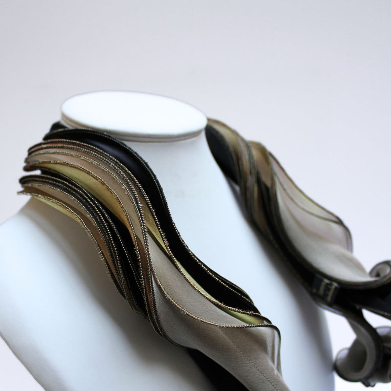 Jasmine black & gold scarf by Tammy Child