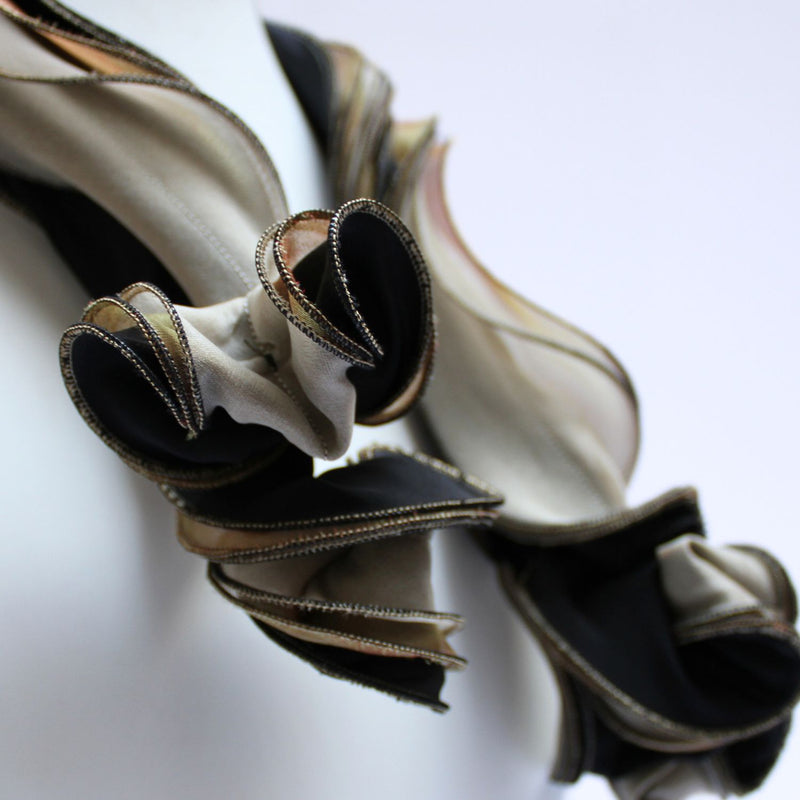 Jasmine black & gold scarf by Tammy Child
