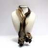 Jasmine long black & gold scarf by Tammy Child