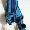 Honeysuckle blue & purple scarf by Tammy Child