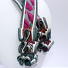 Daisy teal and multi coloured patterned scarf by Tammy Child