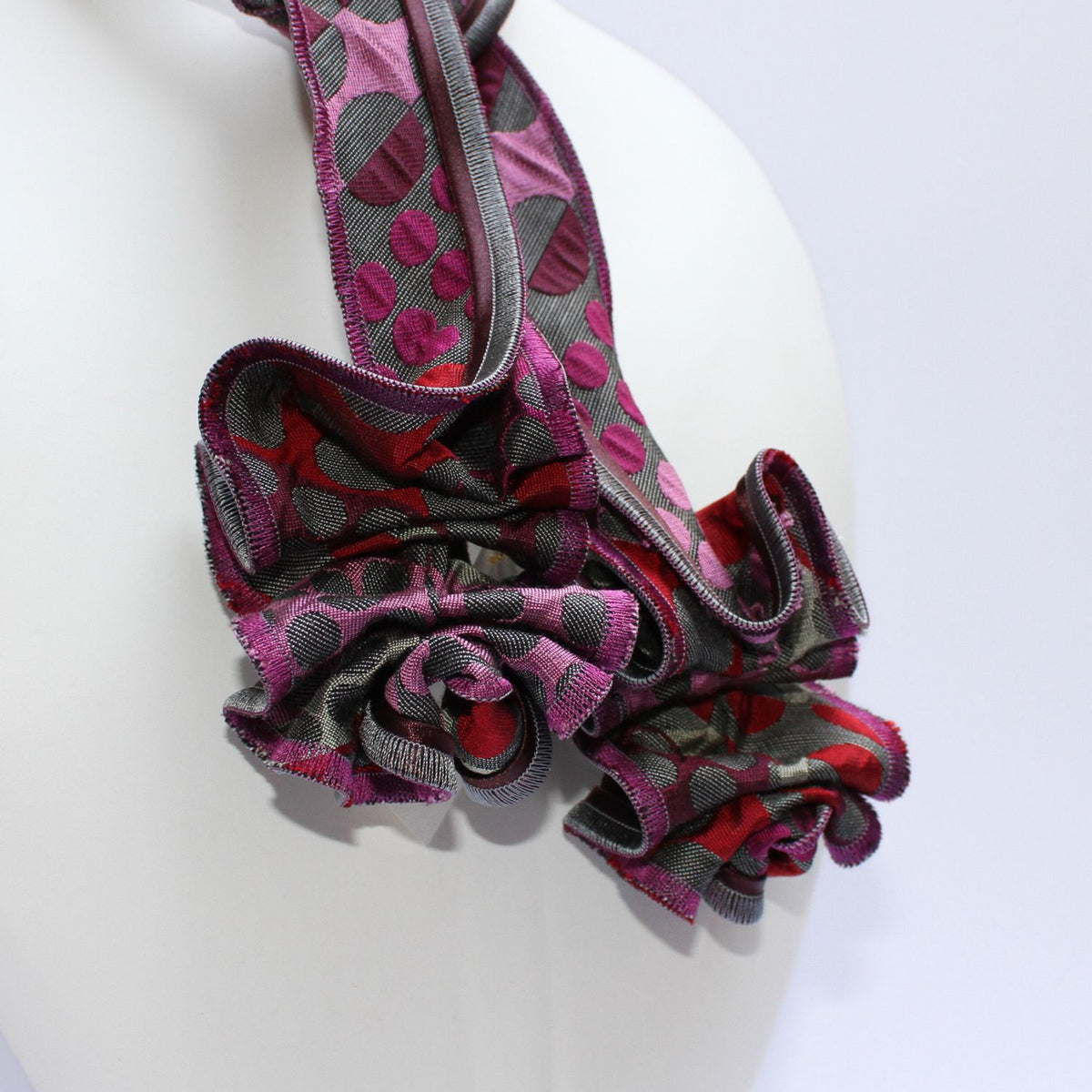 Willow purple patterned scarf by Tammy Child