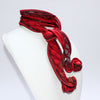 Bluebell red patterned scarf by Tammy Child