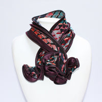 Hosta retro purple scarf by Tammy Child