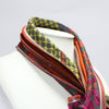 Hosta orange patterned scarf by Tammy Child