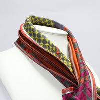 Hosta orange patterned scarf by Tammy Child