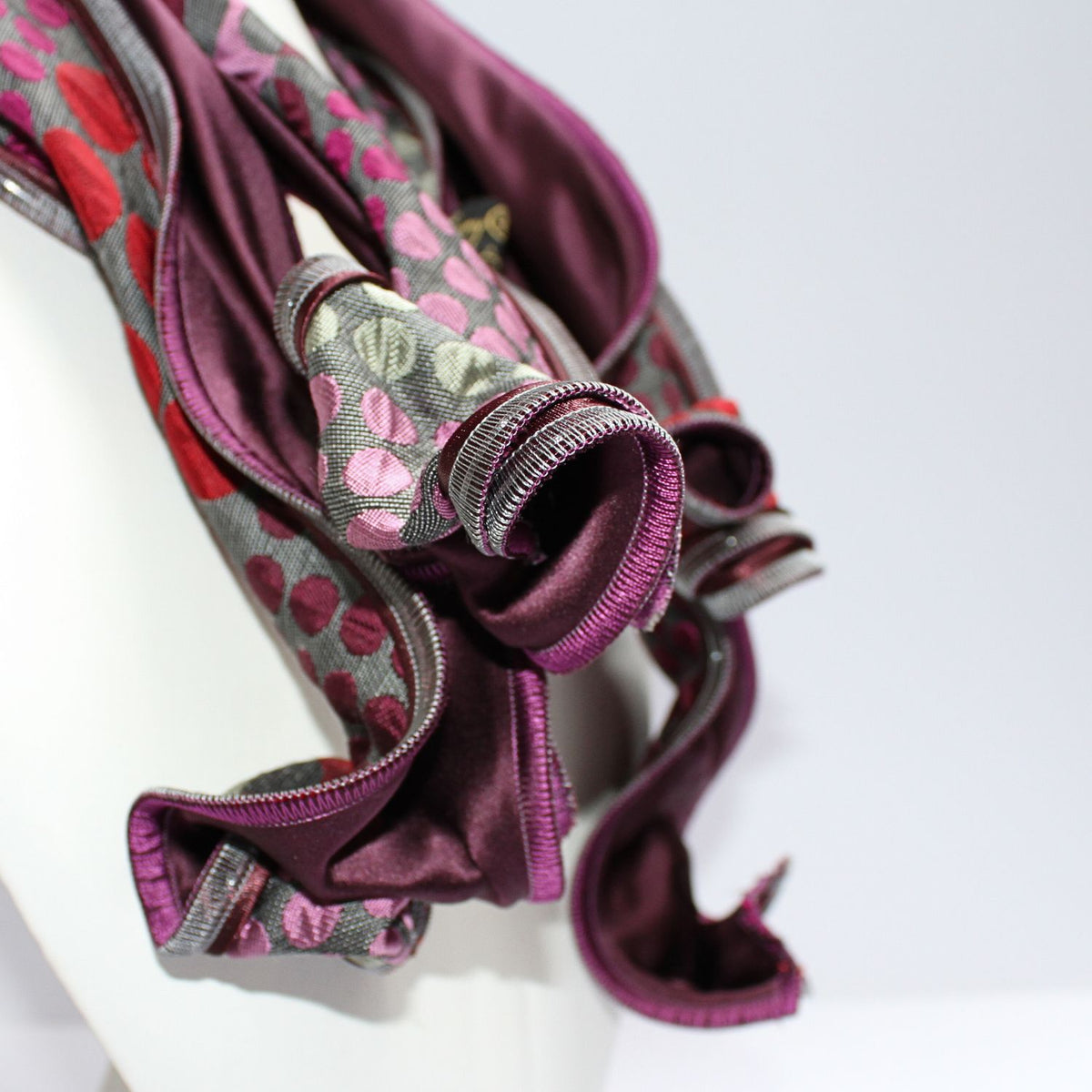 Hosta purple patterned scarf by Tammy Child