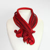 Cornflower red scarf by Tammy Child