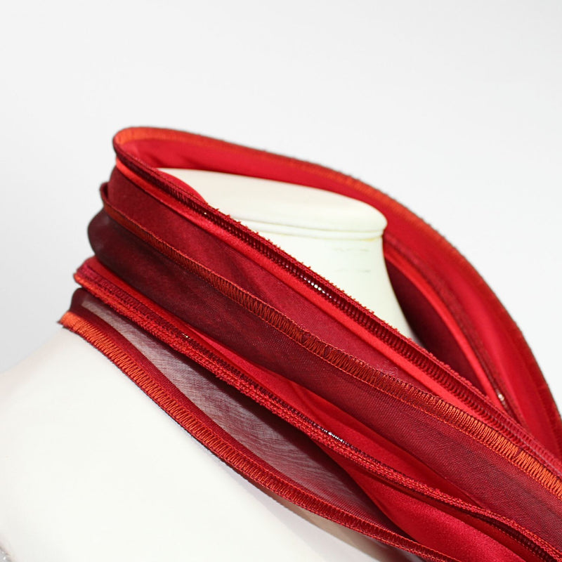 Cornflower red scarf by Tammy Child