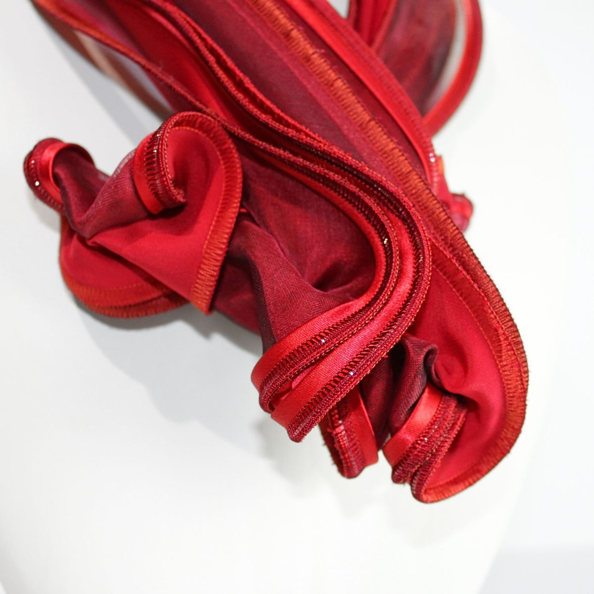 Cornflower red scarf by Tammy Child