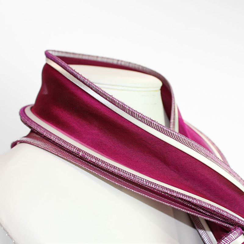 Cornflower fuchsia & ivory scarf by Tammy Child