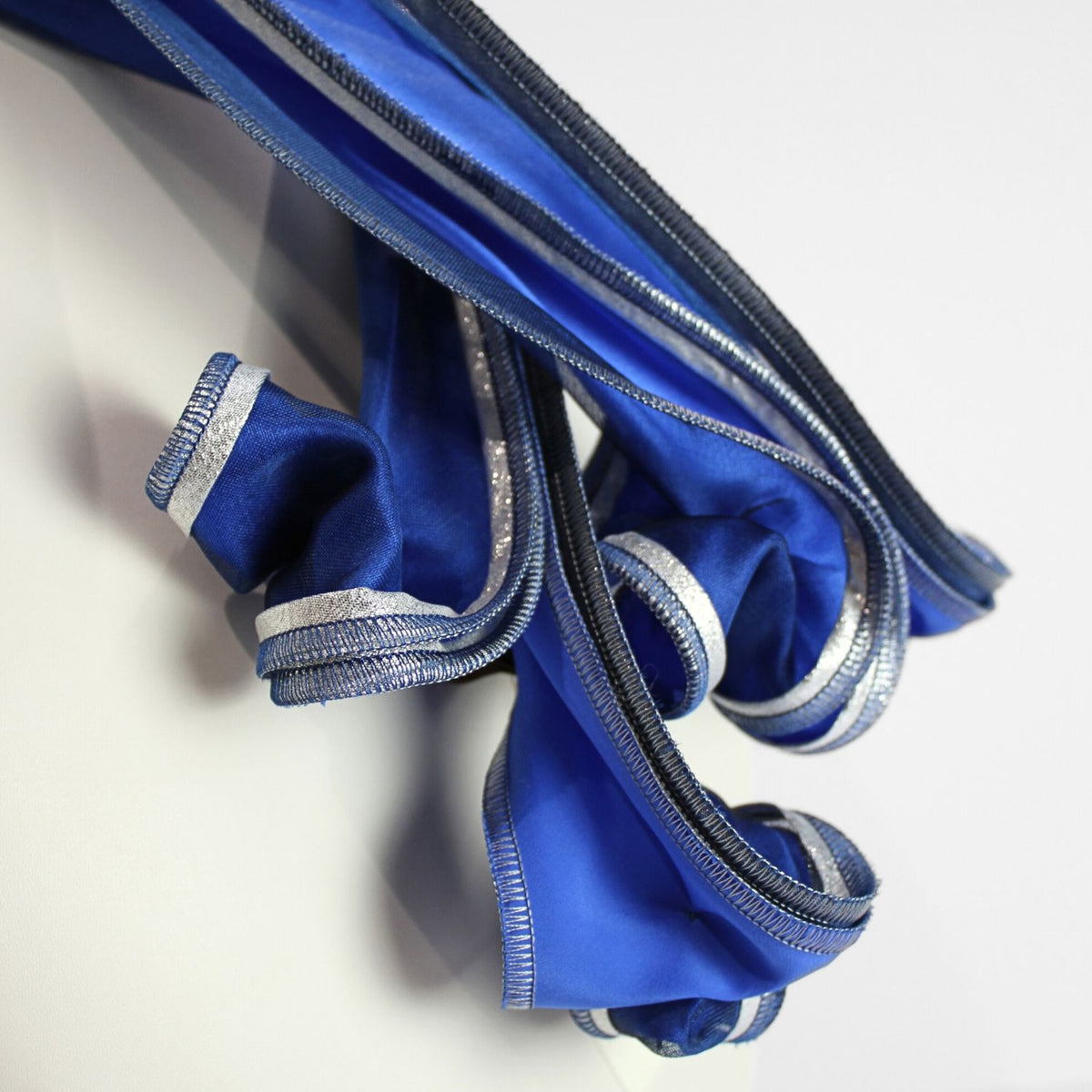 Cornflower blue & silver scarf by Tammy Child