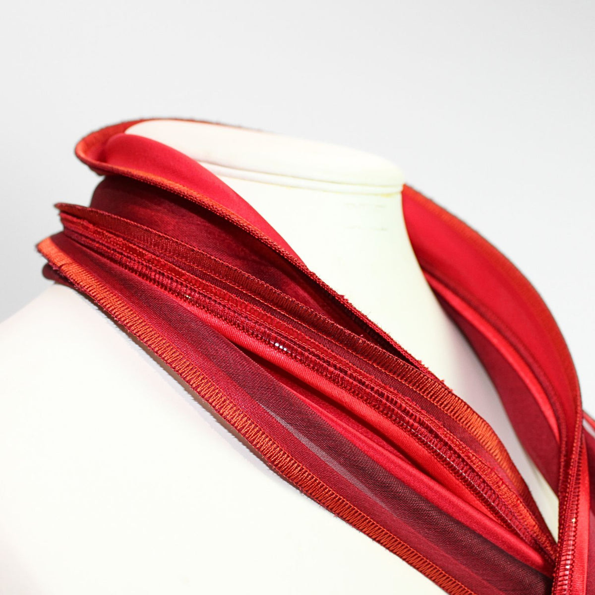 Honeysuckle red scarf by Tammy Child