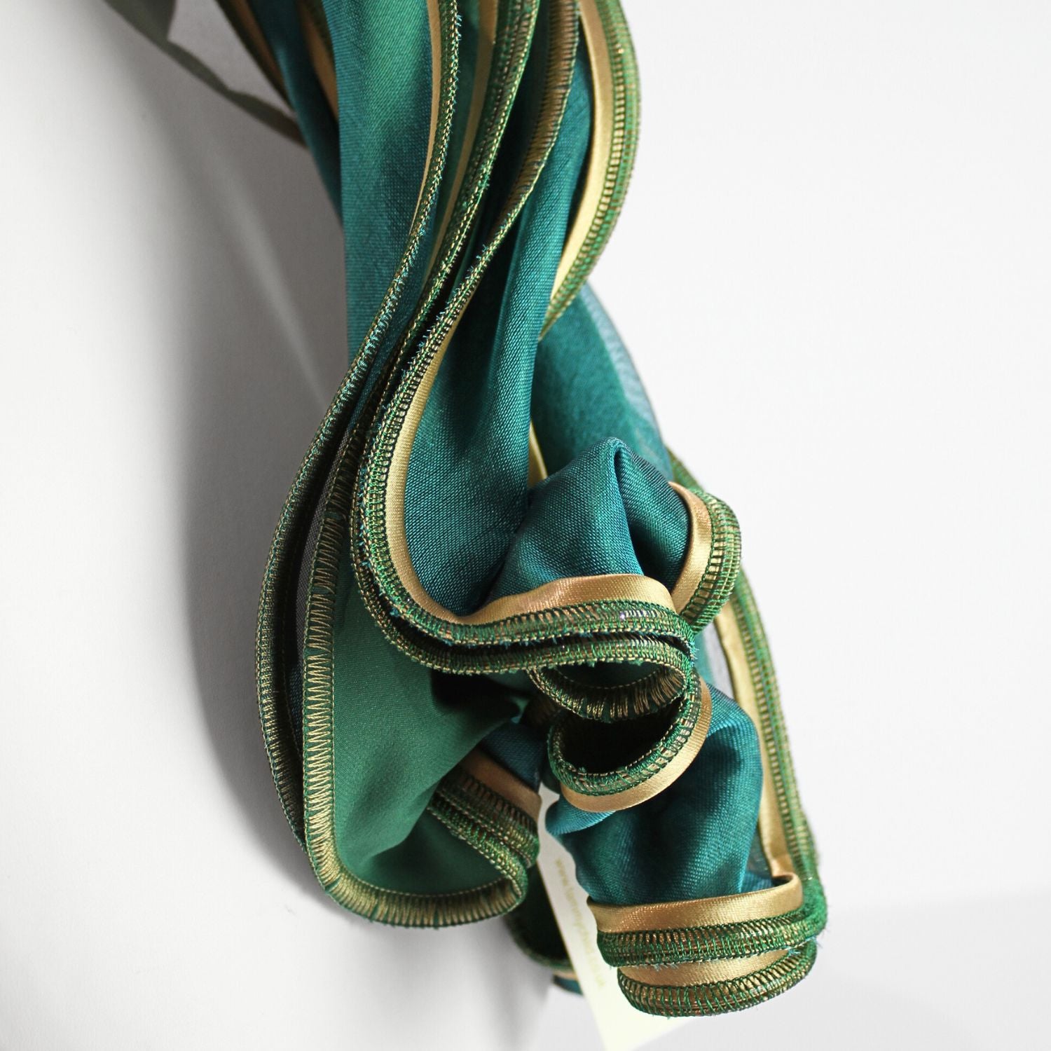 Honeysuckle green & gold scarf by Tammy Child
