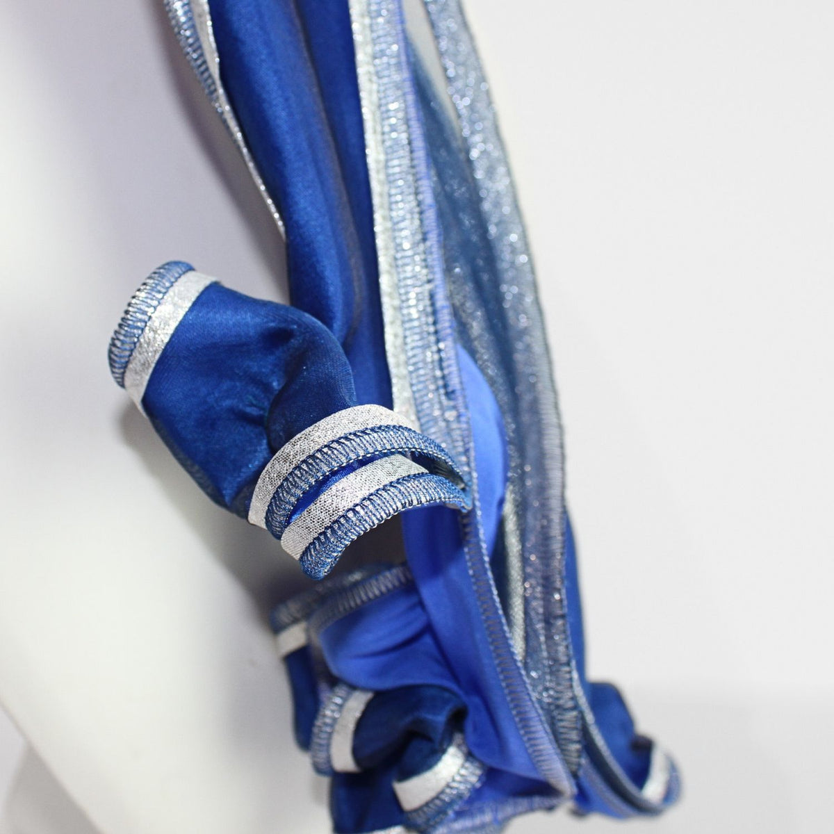 Honeysuckle blue & silver scarf by Tammy Child