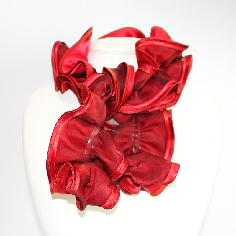 Lily red scarf by Tammy Child
