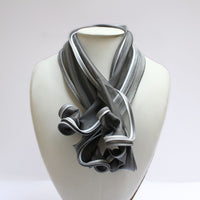 Cornflower grey scarf by Tammy Child