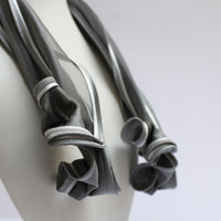 Cornflower grey scarf by Tammy Child