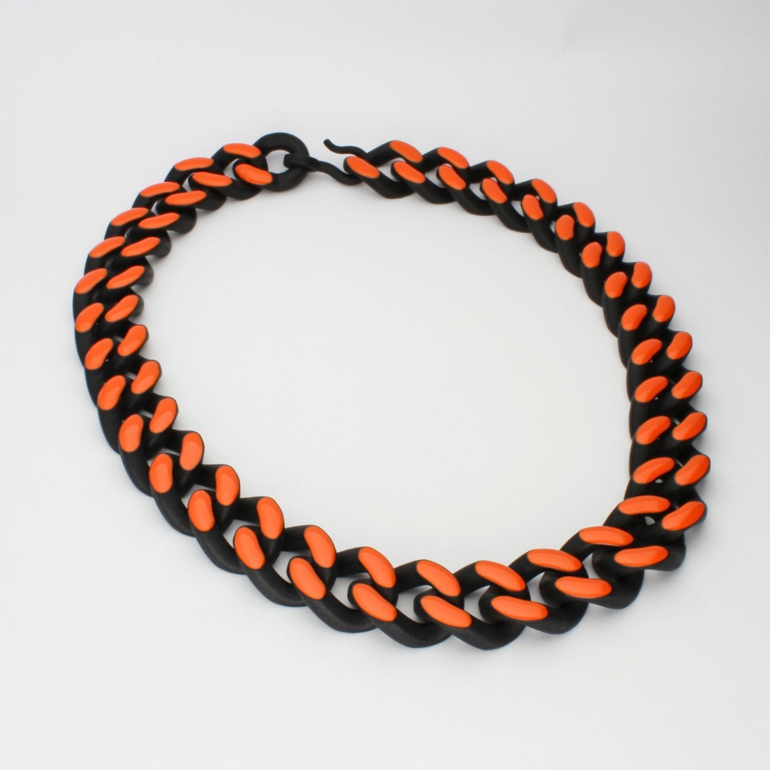 Chunky orange necklace hotsell