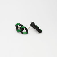 Pop green earrings by Timon Tio