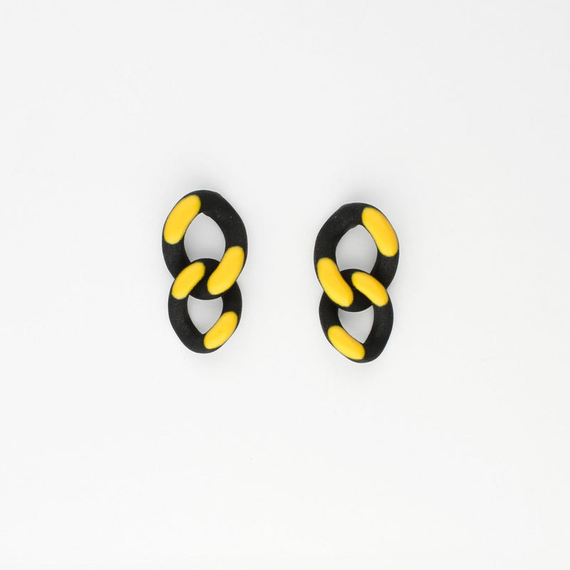 Pop yellow earrings by Timon Tio