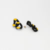 Pop yellow earrings by Timon Tio