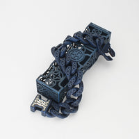 Relic blue bracelet by Timon Tio