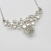 *NEW*One of a kind: No 19 Bespoke silver Bubbles necklace with uncut diamond