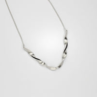 Willow leaf full twist necklace by Yelland and Barker