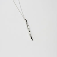 Willow leaf slimeline full twist pendant by Yelland and Barker