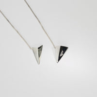 Big silver star necklace 18' by Yuki Mitsuyasu